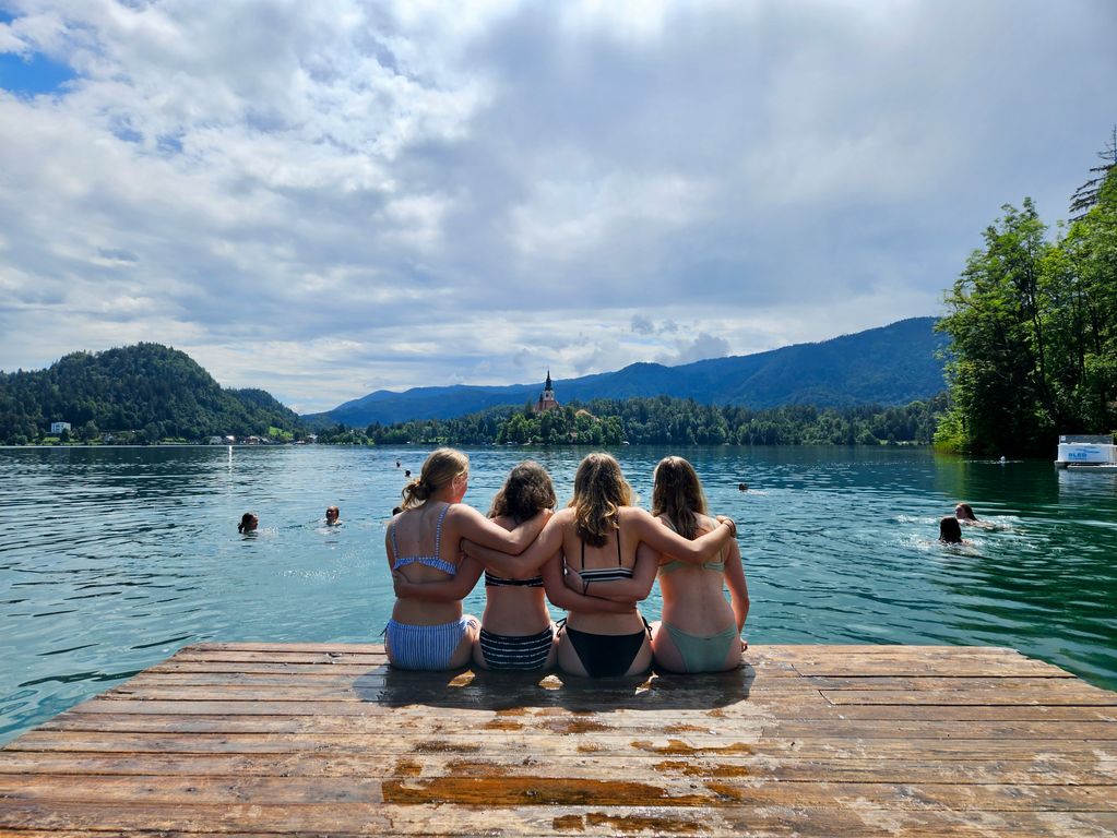 Zwemmen in Bled